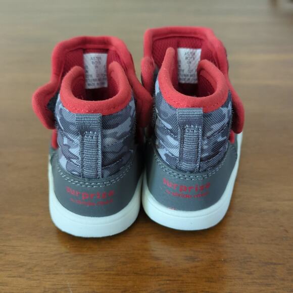 SURPRIZE by STRIDE RITE - Aster Boots Red GREY toddler/little kids size 4M NEW - Picture 4 of 8